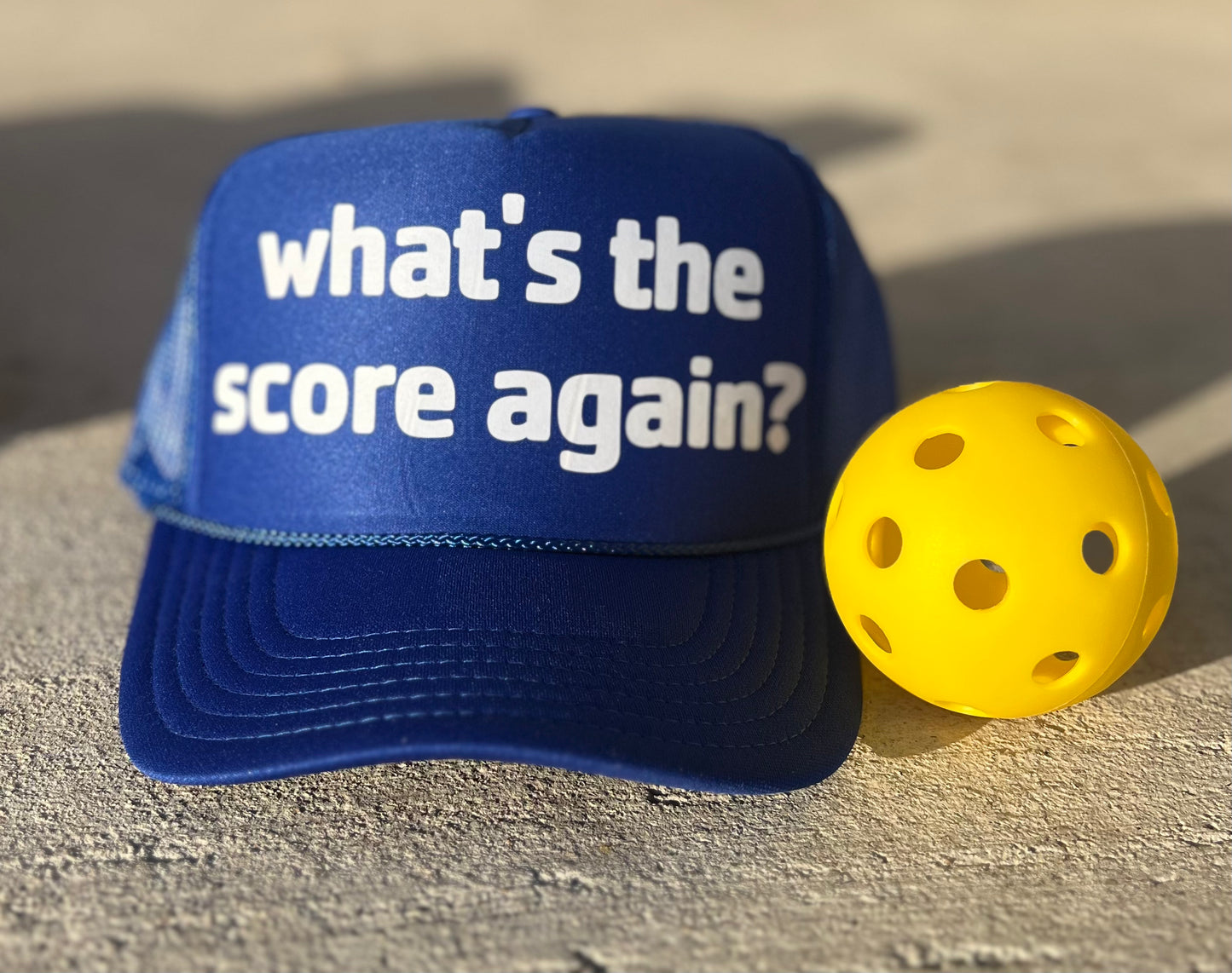 What's The Score Again Trucker Hat